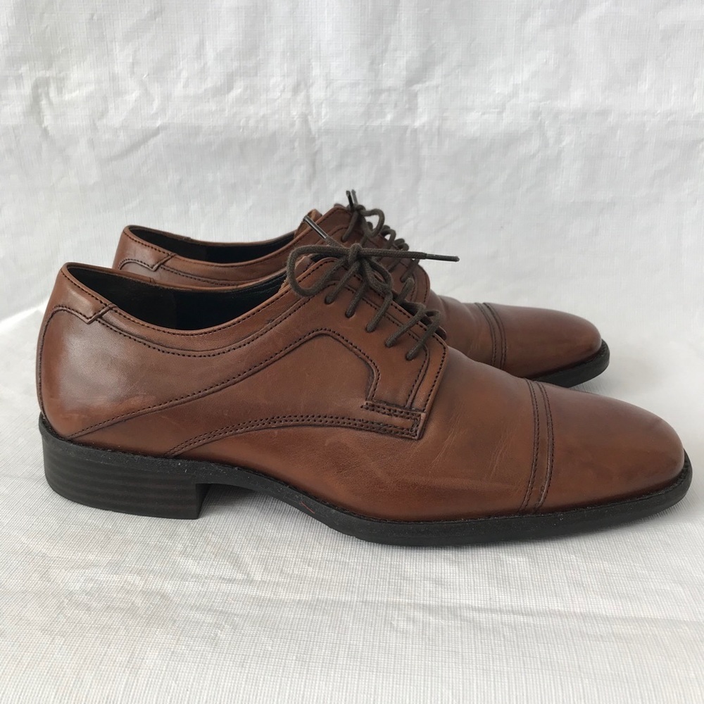 Johnston & Murphy Sheepskin Tabor Cap Toe Shoes